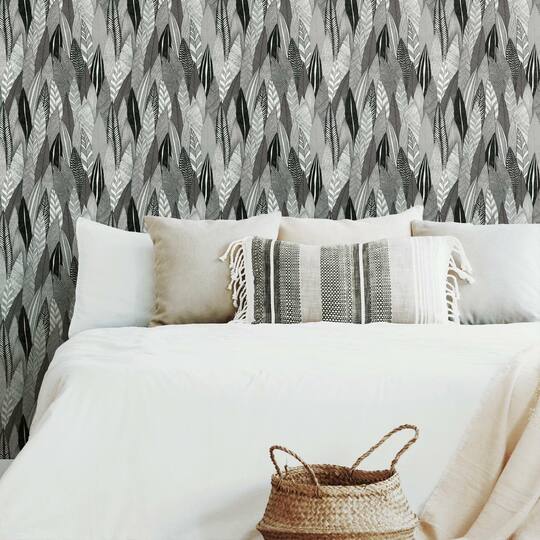 Roommates Fern & Feathers Peel & Stick Wallpaper